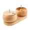 John Bead 3.6" x 3.6" Spin that Bead! Wooden Dual Bead Spinner with 2 Needles